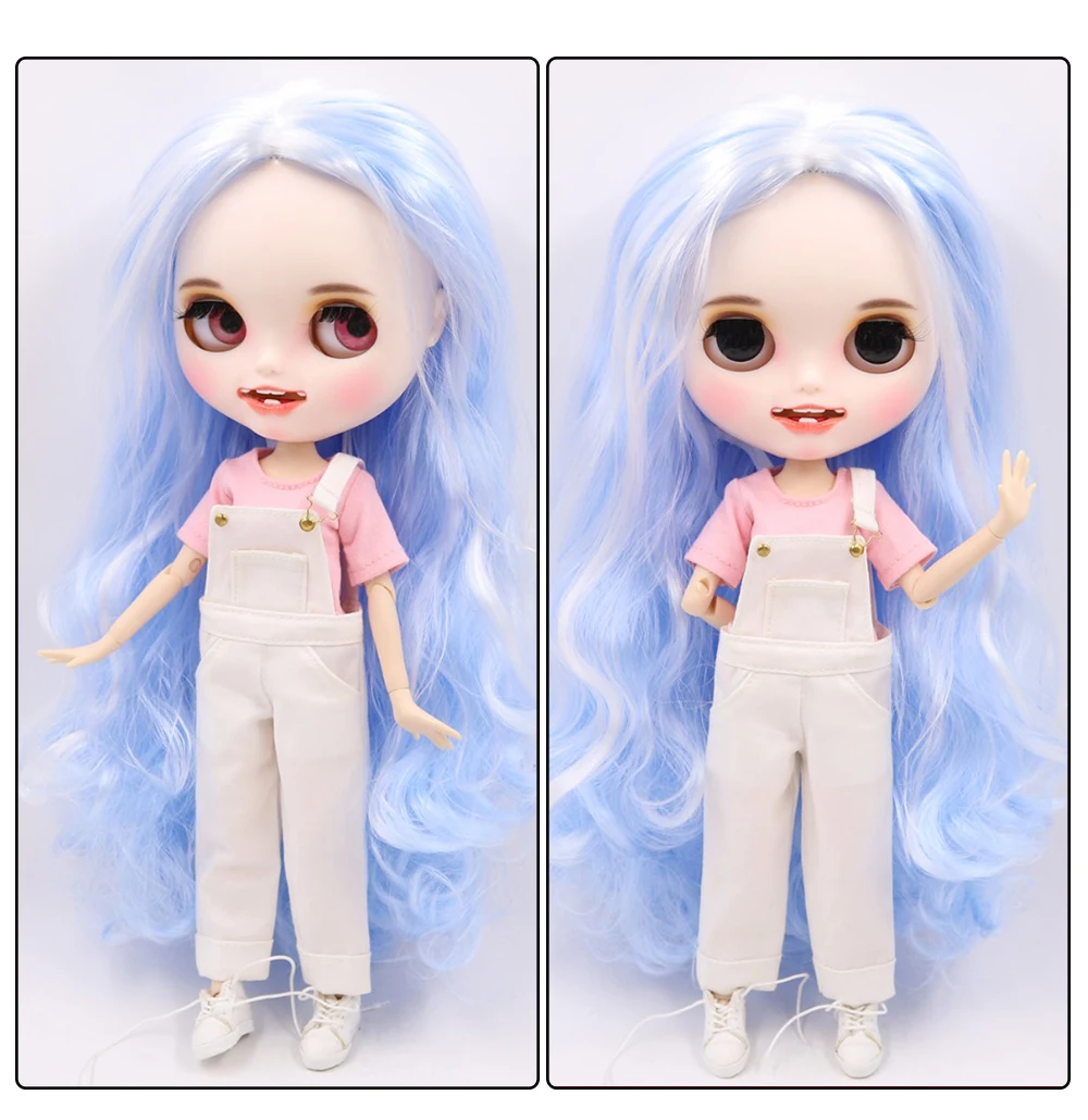 ICY factory шарнирная кукла blyth toy индивидуальные лица 30 см пользовательские куклы белая кожа сустава тела матовое лицо с зубами брови