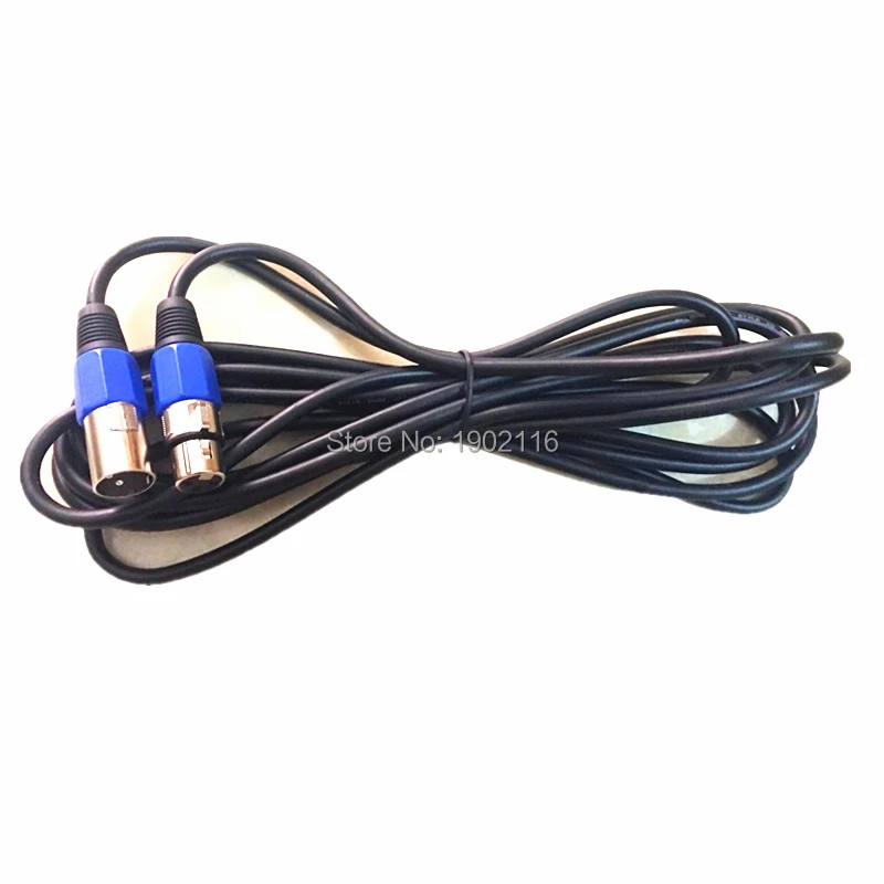 Кабель DMX 1/2/3/5/10 метра футов XLR 3 контактное сигнальное соединение экранированный