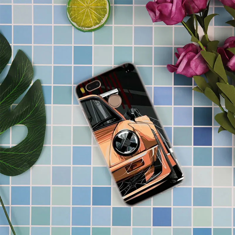 MLLSE крутой спортивный автомобиль Co mi c Прозрачный чехол для Xiaomi mi Play Pocophone F1 8 A1 A2 Lite 6 6Plus mi x 3 2S красный mi Note 4x5 6 S2