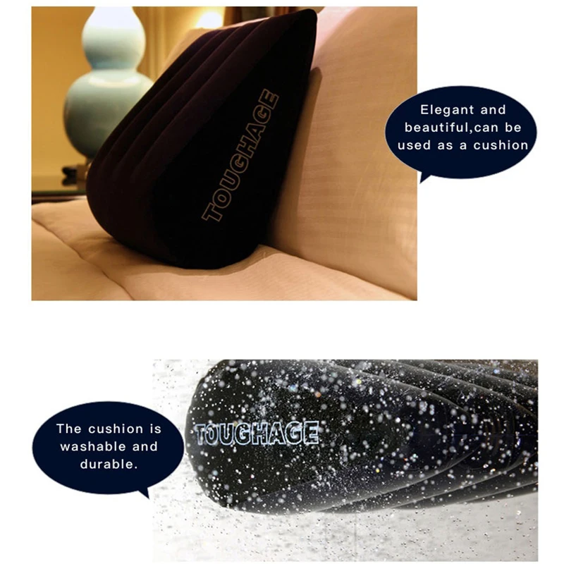 Волшебная забавная подушка ПВХ надувная Флокированная Подушка сиденья дивана