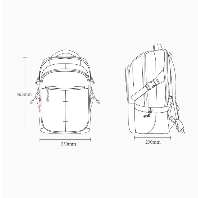 Xiaomi UREVO 25L Большой Вместительный мужской рюкзак 15 дюймов сумка для компьютера Водонепроницаемая дорожная сумка многофункциональный рюкзак