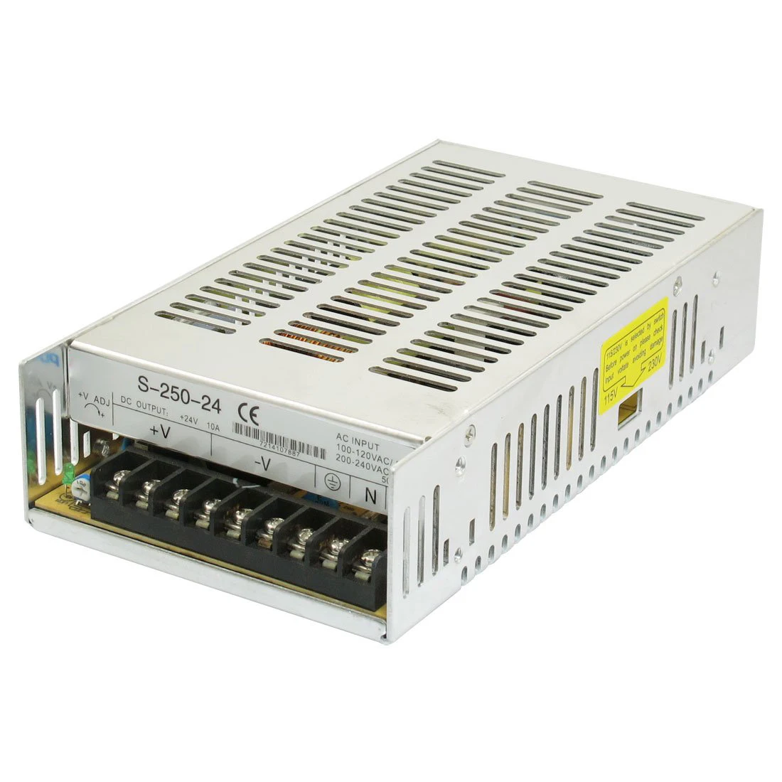 Три выхода Импульсный источник питания DC 24V 10A 250W для светодиодный светильник|switch
