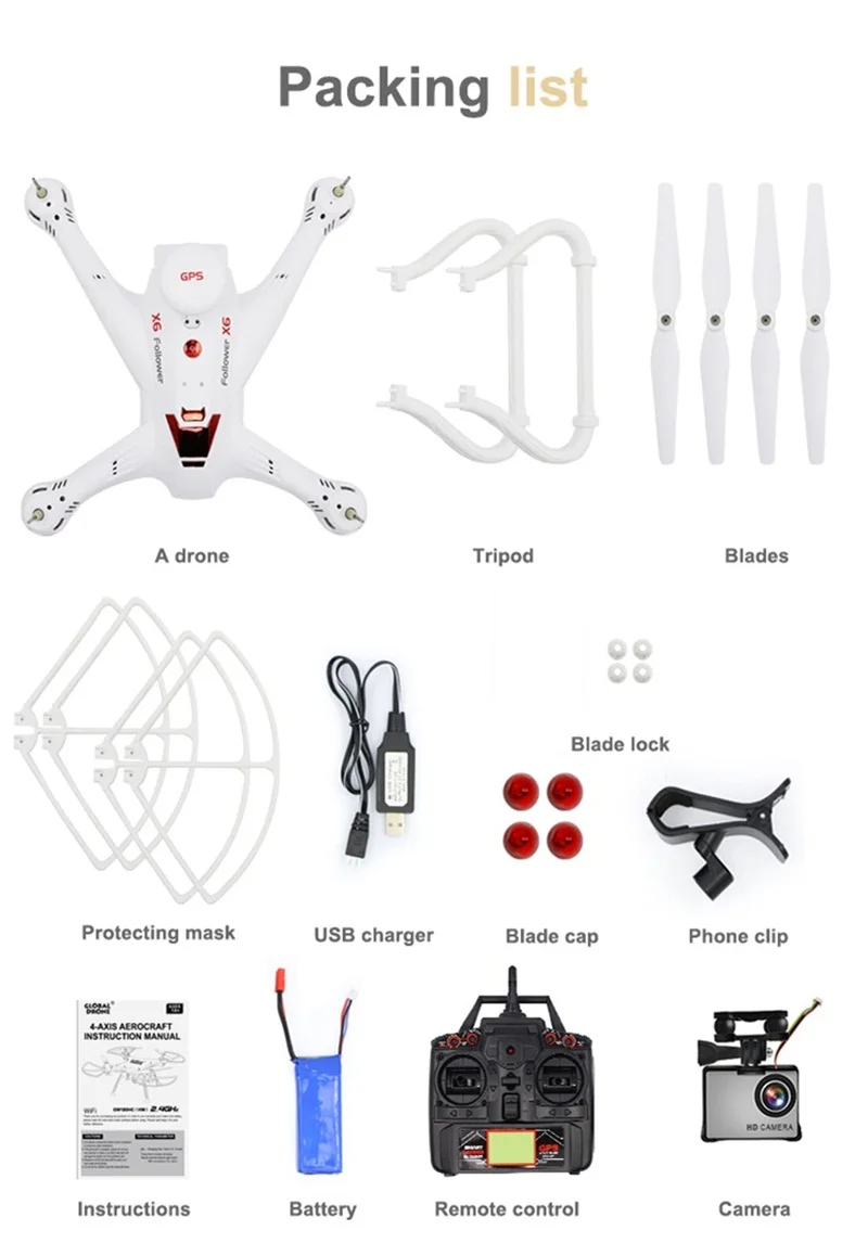 Global Drone X183 профессиональный двойной gps Дрон RTF с HD камерой FPV gps вертолет RC Квадрокоптер следуй за мной