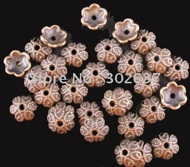 Бесплатная доставка 120 шт. антикварные медные металлические крышки для бусин