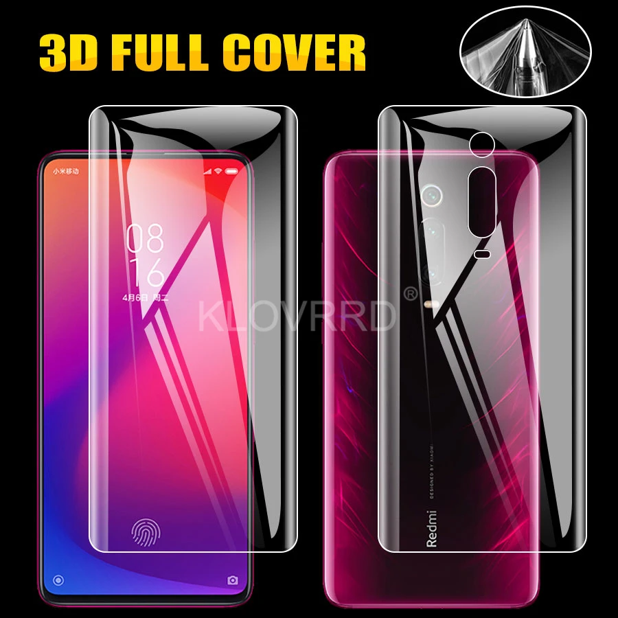 Передняя + задняя мягкая пленка для Xiaomi Mi Redmi K20 Note 7 5 6 Pro 6A 5A S2 Y2 полное покрытие