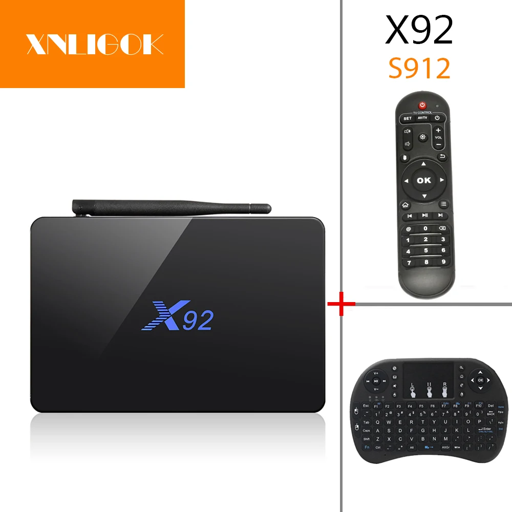 ТВ приставка Amlogic S912 Android 6 0 3 + 16 ГБ 32 Восьмиядерный процессор KD16.1 Wi Fi 4K X92 2017|octa core