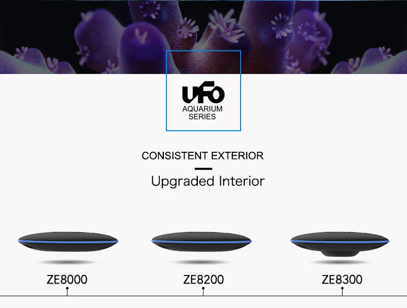Zetlight UFO ZE 8000 8200 8300 Программирование полного спектра высокая мощность светодиодный пульт дистанционного управления диммер коралловый риф aquariio лампа