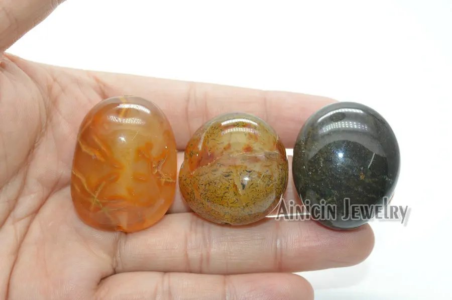 Бусинки из булыжника натуральный камень красный коричневый оникс 28 мм форма