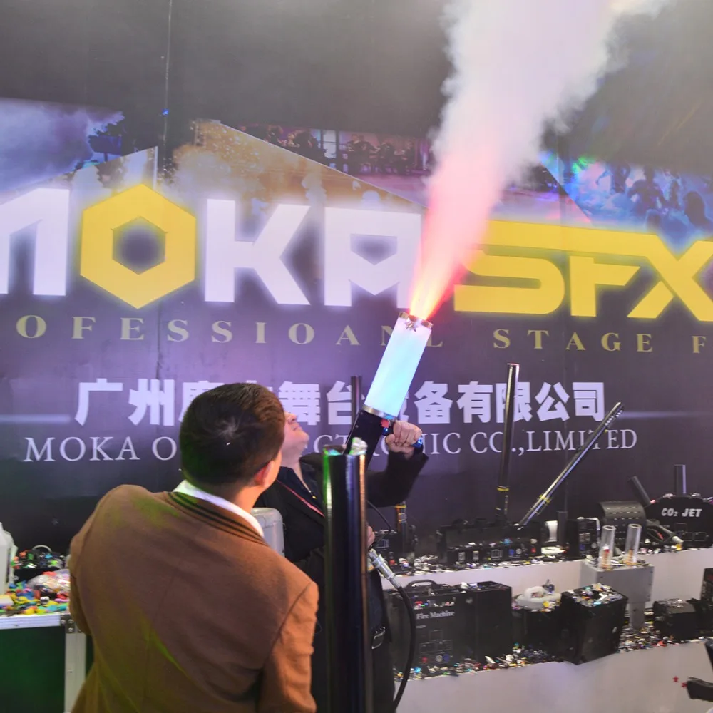 Испания сток светодиодный CO2 DJ пистолет RGB Co2 Cryo Fogger эффект FX струйная машина с 3 м