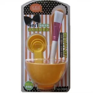 

10 Sets Free Shipping Wholesale Beauty Mask Bowl Stick Brush For Mix Mask Powder Make Up Tools