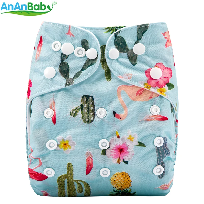 Новое поступление! Ananbaby новая машина Принты Ткань подгузники многоразовые