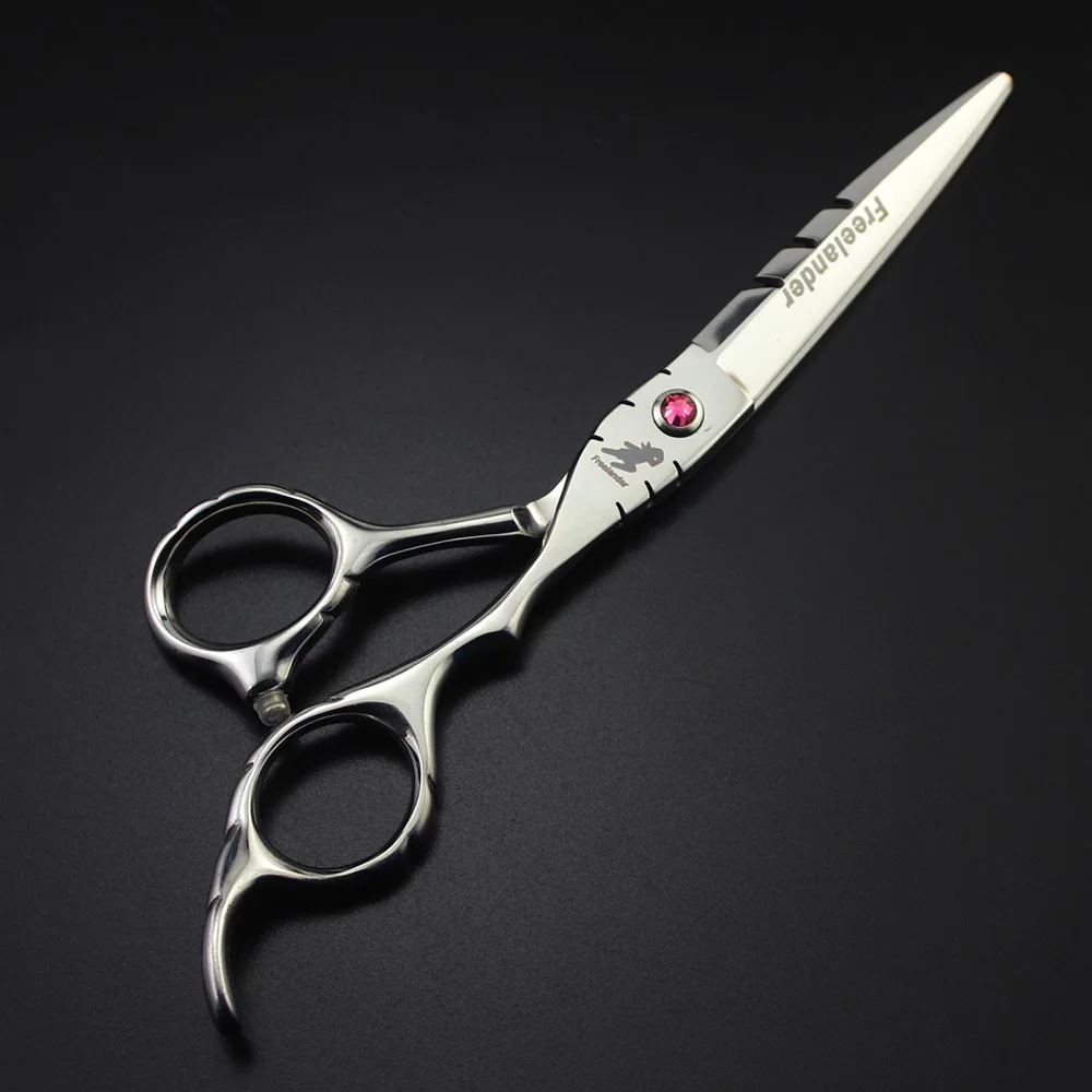 Straight cut 6inch Freelander 5,5/6 дюймов ножницы для парикмахеров парикмахерские товары Профессиональные Парикмахерские ножницы для стрижки волос - Цвет: Straight cut 6inch