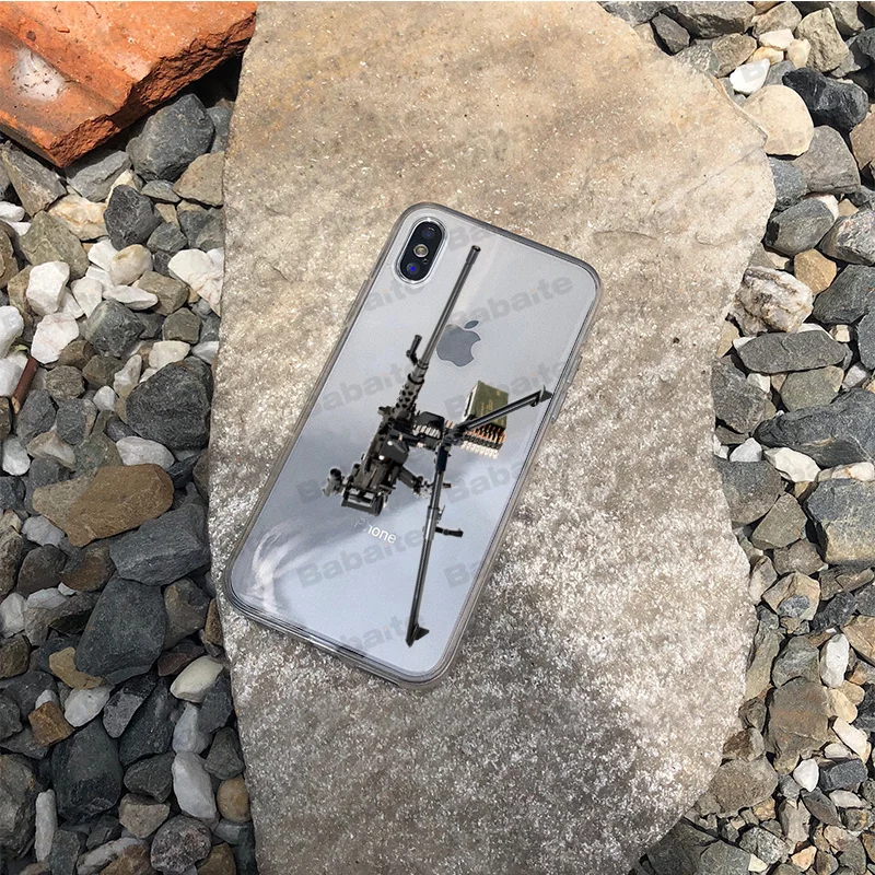 A15 Babaite снайперская винтовка AK 47 Винтовки Пистолеты Coque Shell чехол для телефона для iPhone 7 7plus X XS MAX 6 6S 8 8Plus 5 5S XR чехол - Цвет: A15