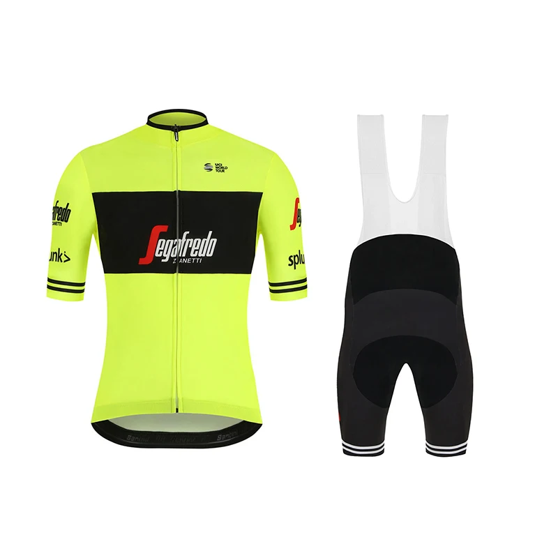 bib yellowtrekk Pro team black mitchelton набор велосипедных Джерси, Майо MTB Racing ropa Ciclismo, короткий рукав, летняя велосипедная одежда, гелевая - Цвет: bib yellowtrekk