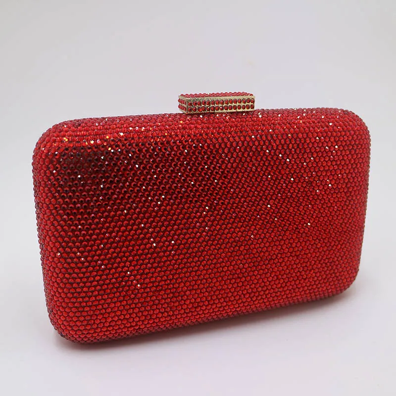 Red as photo Nophia, новинка, большие Кристальные вечерние сумки и клатчи, сумочка для вечеринки, выпускного вечера, вечерняя сумочка, фиолетовая/красная/Золотая/Серебристая/черная - Цвет: Red as photo