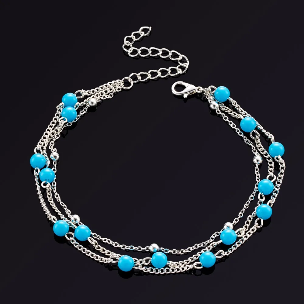 FAMSHIN летние пляжные браслеты на ногу для женщин богемный браслет лодыжке Cheville