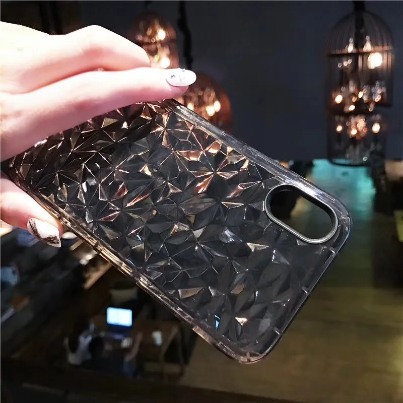 Kerzzil Diamond Transparent Case For iPhone 7 6 6S 8 Plus TPU Clear Protection X Ultra Thin Phone |