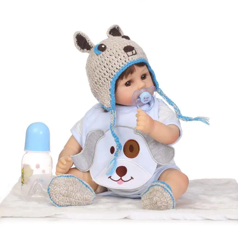 

Baby Reborn Doll 47CM silicone Lifelike Doll Boy Girl Reborn Baby Doll Toy For Newborn Kids Baby Birthday Christmas Gift