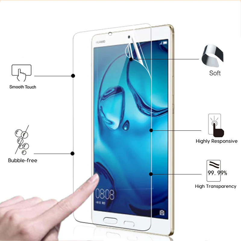 Прозрачная глянцевая Защитная пленка для экрана Huawei mediapad m3 8 4 дюйма передняя HD
