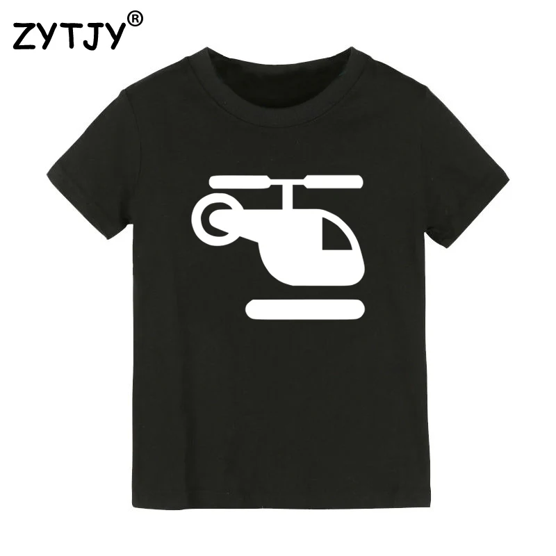 Helicopter Print Kids tshirt Boy Girl t shirt For Children Toddler Clothes Funny Top Tees Drop Ship Y-26 | Детская одежда и обувь
