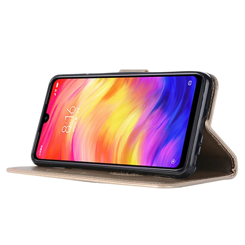 Redmi Note 7 Case Note7 Pro Phone Cover Luxury PU Leather On For Xiaomi 7Pro Note7Pro Flip | Мобильные телефоны и