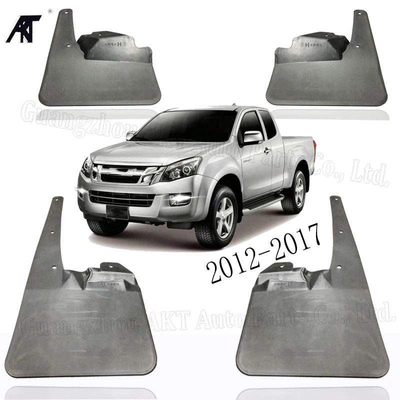 

Car Mud FlapsFor Isuzu D-MAX 2012-2017 4WD 4X4 Front+Rear Mudflaps Splash Guards Mud Flap Mudguards Fender Styling Set Molded