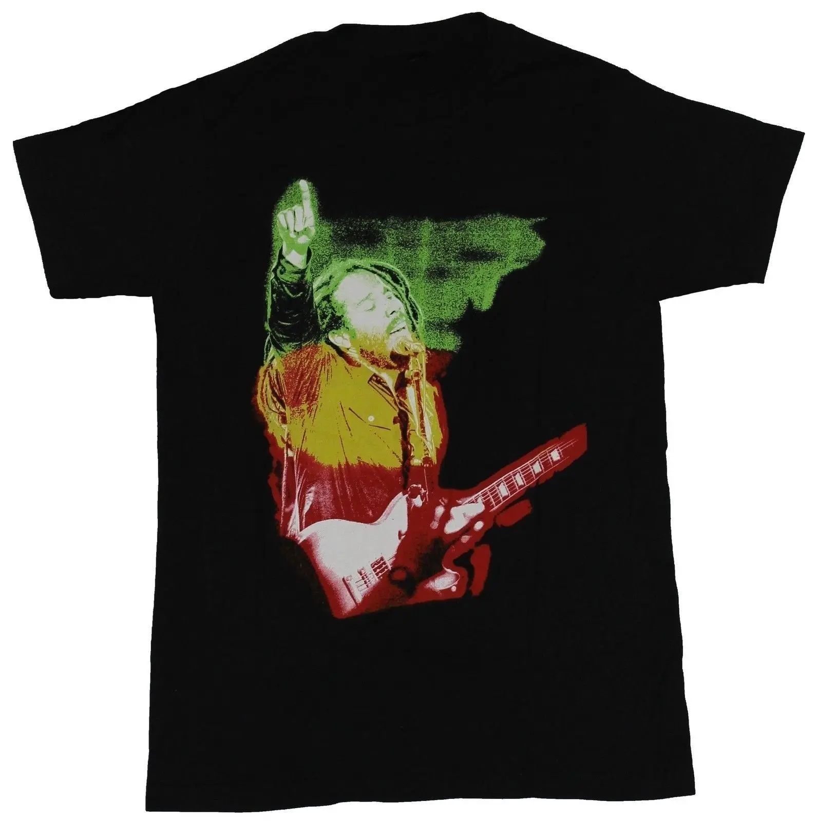 Мужская футболка Bob Marley-зеленый желтый красный | одежда