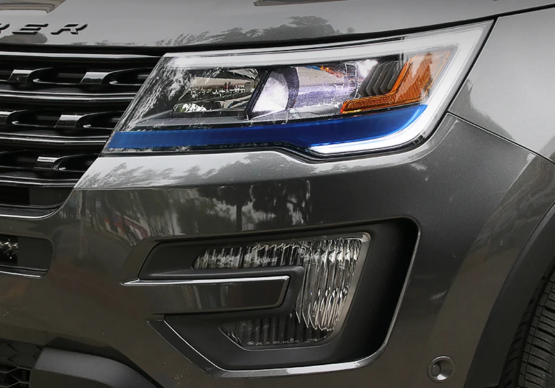 JHO наклейки для передней фары бровей для Ford Explorer Limited Sport XLT Base- внешний декор автомобильные аксессуары