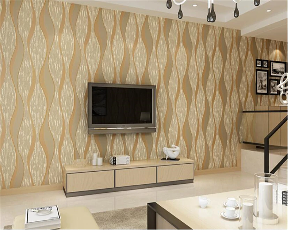 

beibehang wallpaper for walls 3 d Modern wavy curve stripes 3D embossed living room bedroom photo wallpapers brick wallpaper 3d