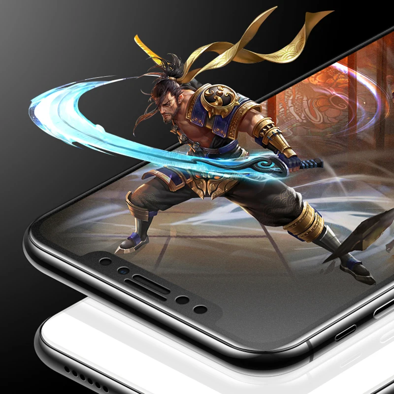 Матовое стекло без отпечатков пальцев для iPhone X 8 7 6 Plus защита экрана матовое