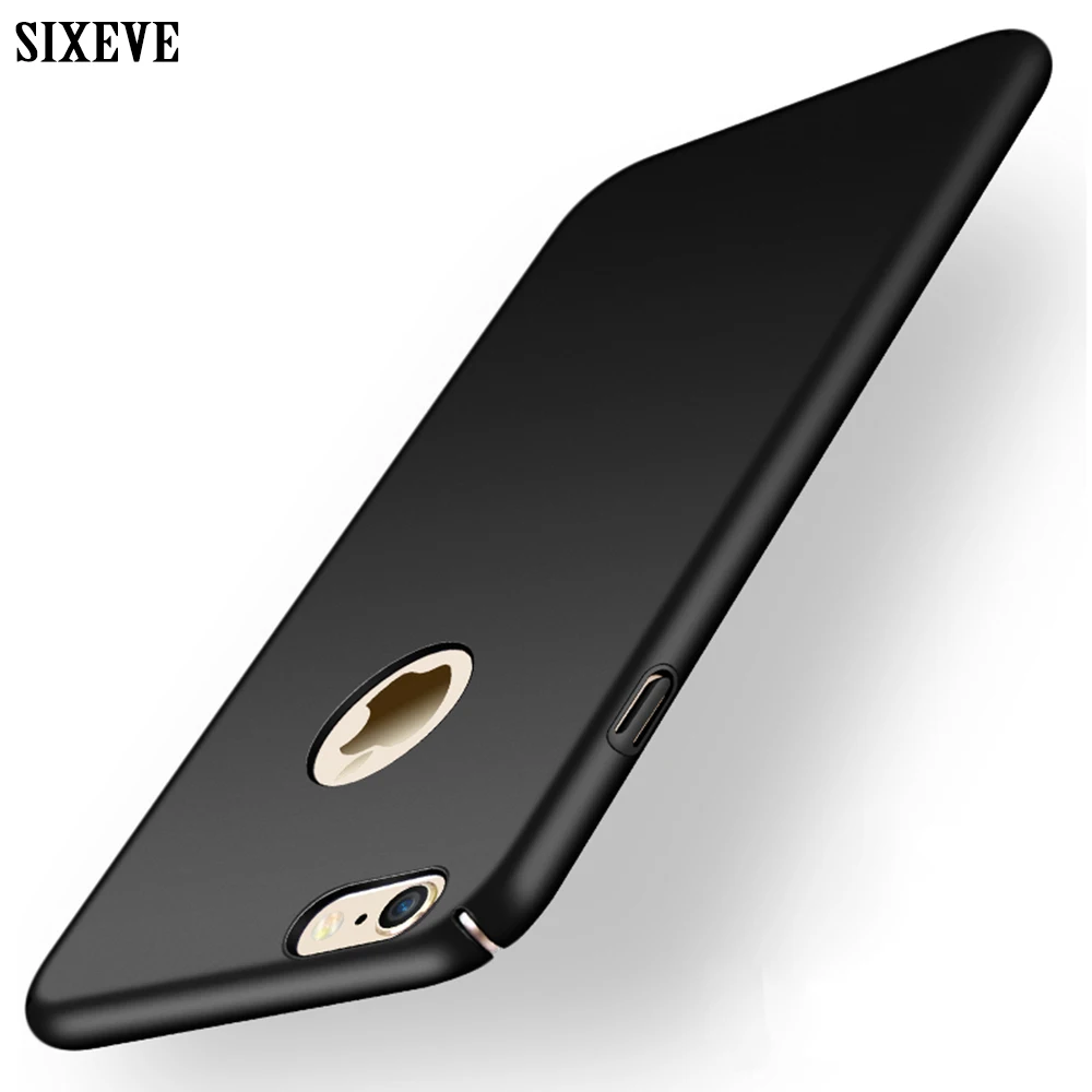 Оригинальный чехол SIXEVE для iphone 7 8 Plus черный красный жесткий из поликарбоната Apple