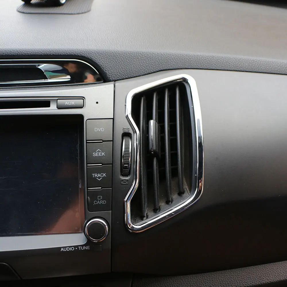 Цвет моя жизнь 2 шт Автомобильный Центр хромированная отделка на вентиляционное