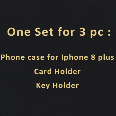 For Iphone 8 plus Hiram Beron заказное имя держатель для карт Croco шаблон бизнес подарок роскошный кожаный Рождественский подарок Прямая поставка - Цвет: For Iphone 8 plus