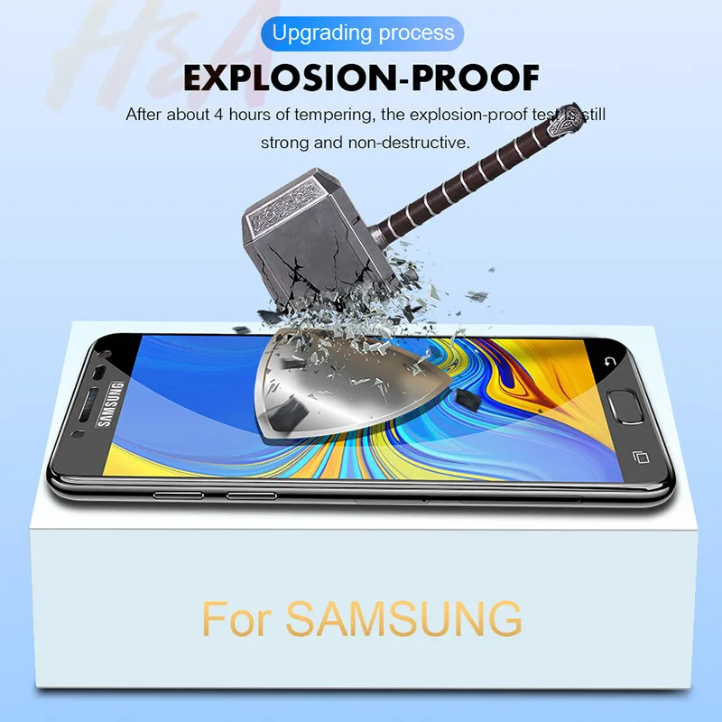15D с уровнем твердости 9H премиум класса, закаленное стекло для Samsung Galaxy J3 J5 J7 J4 J6 плюс J8 протектор экрана J3 J5 J7 Защитная стеклянная пленка