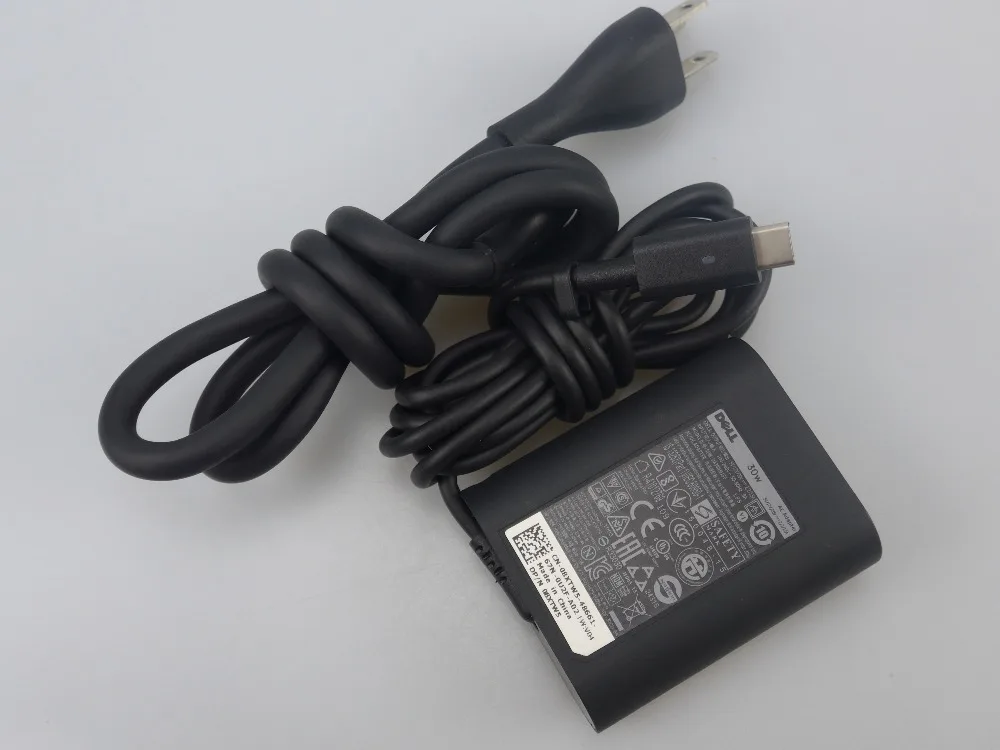 Оригинальные для Dell 30 Вт USB C HA30NM150 DA30NM150 0F17M7 08XTW5 Latitude 11 5000 5175 7275 XPS 12 9250 адаптер