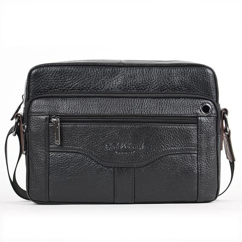 Золотая Коралловая Мужская сумка из натуральной кожи сумки на плечо портфель для