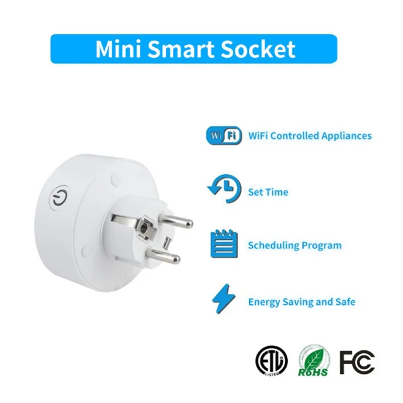 WiFi Smart Plug Mini Outlet пульт дистанционного управления умная розетка таймер работает с