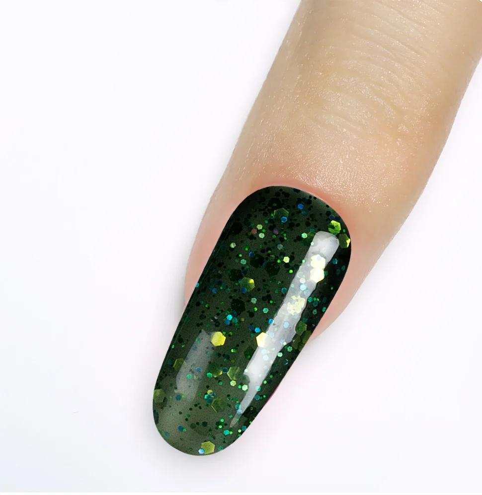 Modelones Nails Гель-лак сияющий зеленый цвет серии Полупостоянный замочить от УФ-гель для ногтей вылечивается УФ-лампой или светодиодной лампой