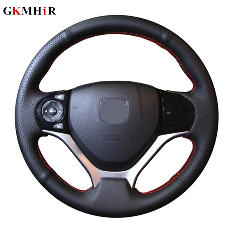 Чехол на руль из искусственной кожи черный чехол для Honda Civic 9 2012 2013 2014 2015|Чехлы