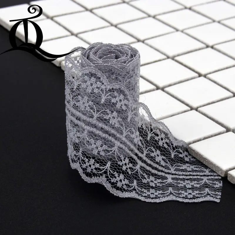 10Yard/Lot New Selling mix Colors High Quality Lace Ribbon Width 44MM DIY Embroidered Net Trim Fabric For Sewing Decoration - купить по