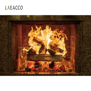 Кирпичный камин дровяной огонь винить обои домашний декор кантри шаблон фото фон для фотосъемки фон фотостудия