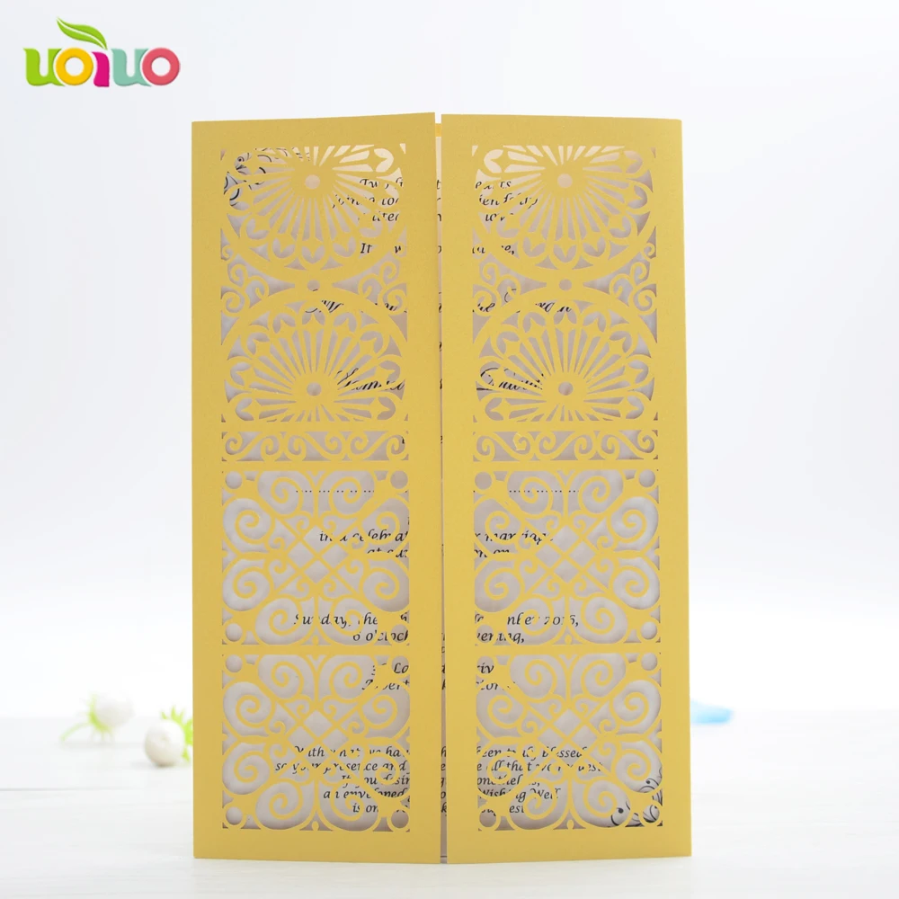 50 шт. китайские винтажные свадебные приглашения с лазерной резкой элегантные