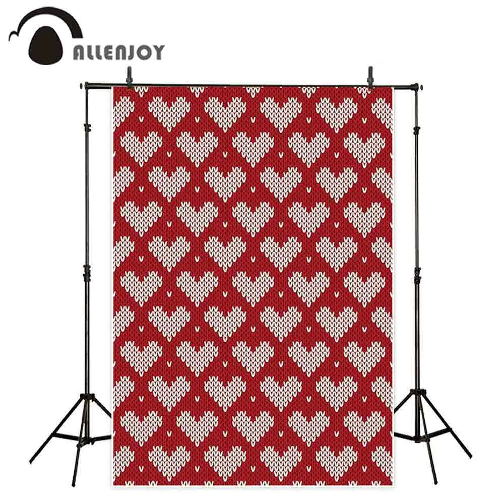 Allenjoy фон для фотосъемки на День святого Валентина строгая Красная любовь свитер