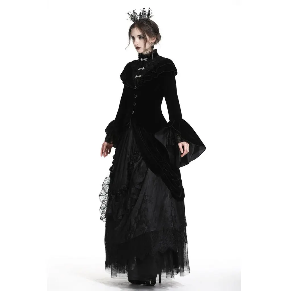 Darkinlove женские короткие винтажные велюровые Готическая куртка JW177|Женские куртки|