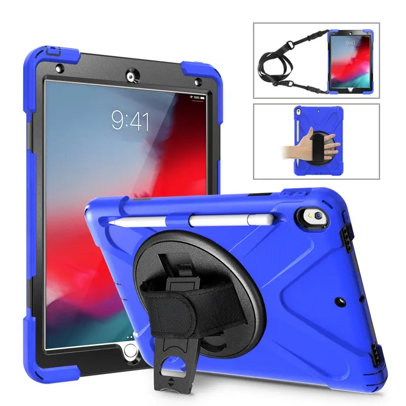 Dark Blue Защитный противоударный чехол премиум класса для Apple iPad Pro 10,5 iPad Air 10,5 с держателем для карандашей - Цвет: Dark Blue
