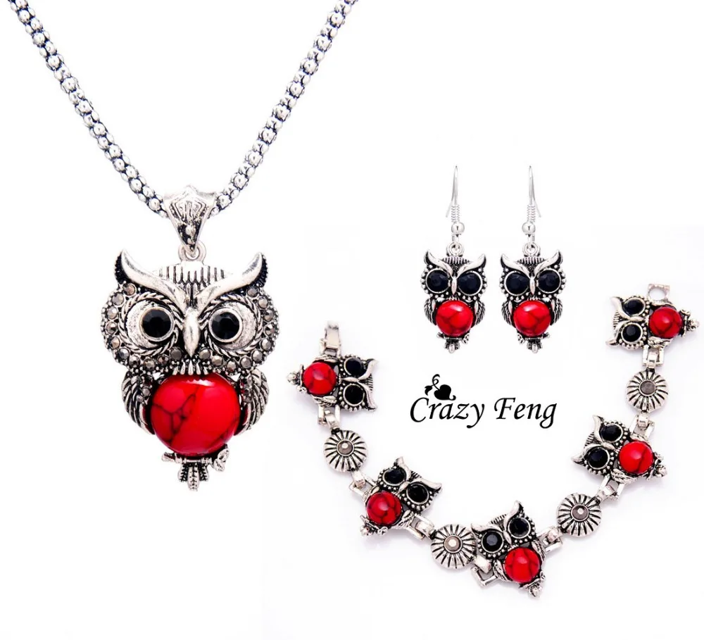 Crazy Feng (Лея фенг) Женские Ретро тибетский серебряный Подвеска из камня и хрусталя