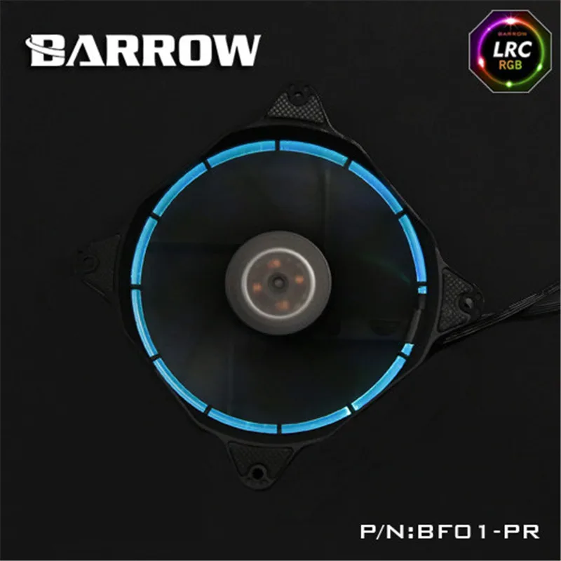 Курган RGB aura PWM холодная выхлопная вода охлаждающий вентилятор высокого давления гидравлический подшипник BF01-PR