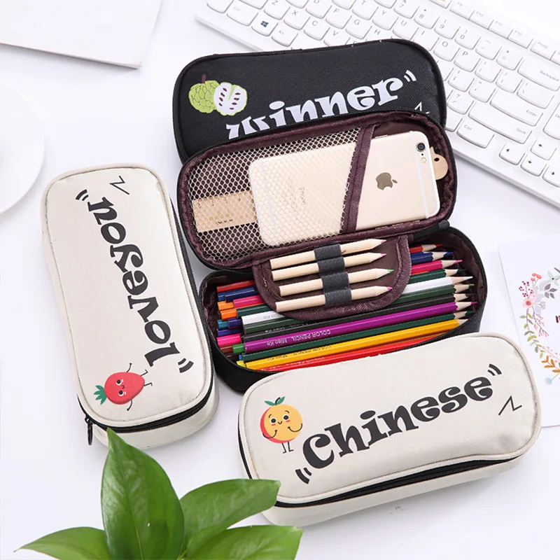 Новый креативный пенал для фруктов и овощей брезентовые школьные принадлежности