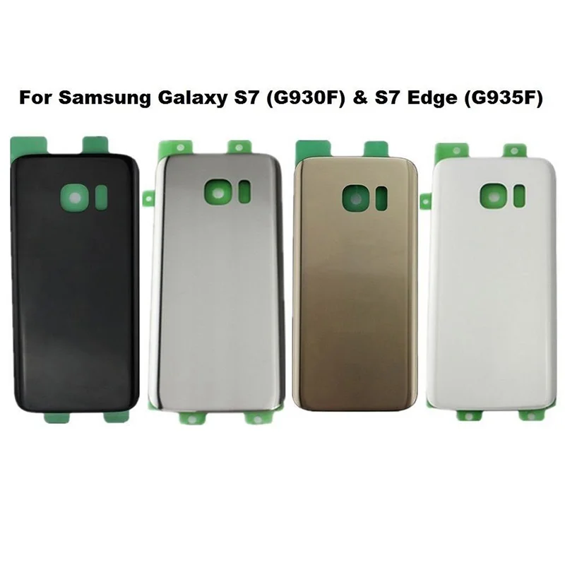 10 шт. для Samsung S7 Edge G935F стеклянный корпус задняя крышка батареи дверь G930F Замена +