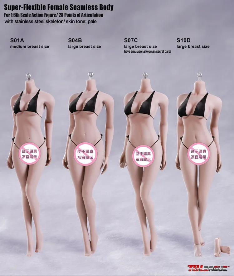 Коллекционная пикантная TBLeague eFemale Body бесшовная фигурка скелета из нержавеющей
